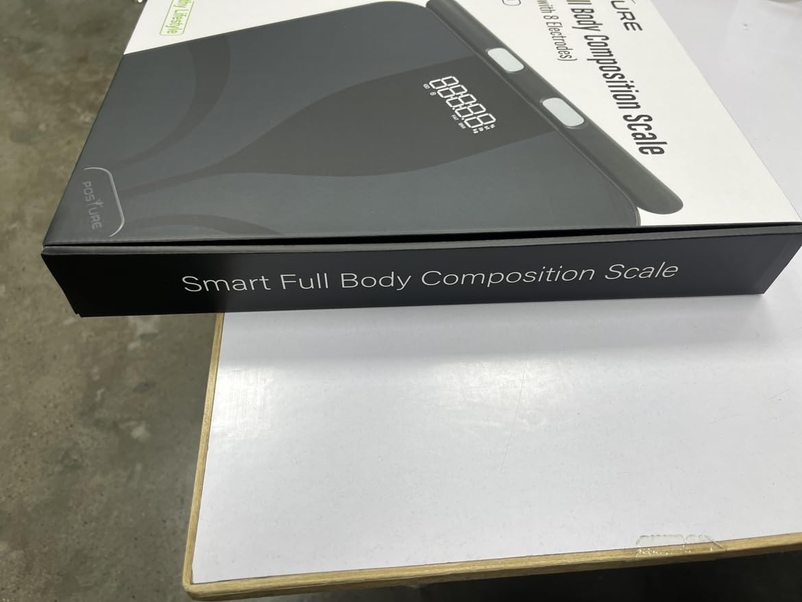 Posture Scale for Body Weight and Fat, Digital Bathroom Scale BMI Weighing Bluetooth Body Fat Scale, 8 Electrode Smart Body Fat Scale, Full Body Composition Analyzer with Voice Prompt
