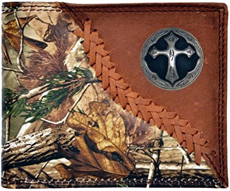 Custom New Badger Ornate Cross Long Rodeo Checkbook Realtree AP Realtree AP Camo Wallet