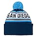 NFL San Diego Chargers Youth Boys 8-20 Cuffed Knit Hat with Pom, One Size, Dark Navy