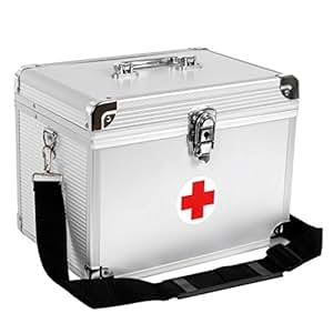Songmics 2 Niveles Botiquín de Primeros Auxilios Depósito de