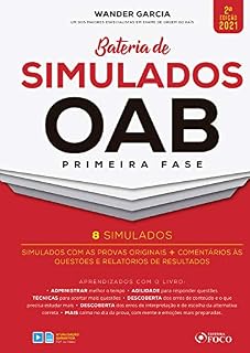 Livro Bateria de simulados OAB primeira fase: Simulados com as provas originais + Comentários às questões e relatórios de resultados