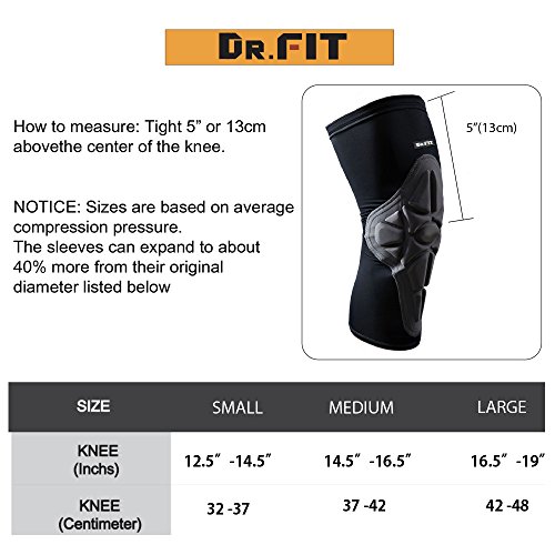 image for Knee Brace Sleeve - Leg Support Compression Pads for Impact Protection