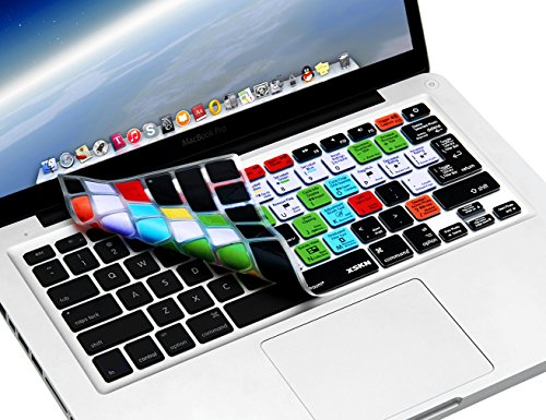 XSKN Adobe Lightroom Shortcuts Keyboard Skin Hot Keys LR Keyboard Cover for Macbook Air 13 & Macbook Pro 13 15 17, Retina (US / European ISO Keyboard)