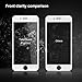 [Privacy Filter] Tateguard Iphone 7 plus Tempered Glass Screen Protector [Privacy-Proof][Edge-to-Edge Coverage] [Front + Back PET protector] [White Tooling]