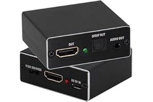 4K HDTV Video Extractor with 5.1 Channel for Gaming Consoles 4kX2k Splitter Stable Transfer Optical Output