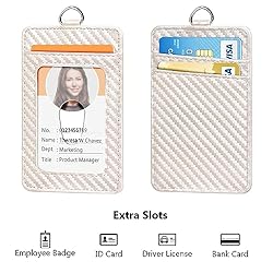Leather Badge Holder and Adjustable Retractable