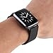 AdMaster Compatible for Apple Watch Band 42mm, Stainless Steel Mesh Milanese Sport Wristband Loop with Apple Watch Screen Protector Compatible for iWatch Series 1/2/3 Black
