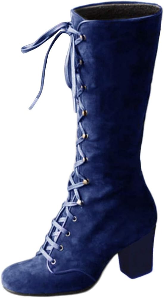 mid calf boots low heel