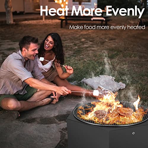 Fire Pit Bonfire Stove 21'' Outdoor Smokeless Wood Burning Firepit Wood