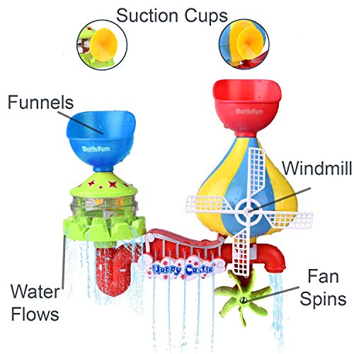 House Ur Home Baby Bath Toy -Waterfall Water Station with 5 Stackable Cups by Enhance Your Baby’s Thinking Ability and Creativity Great Toy for Boys - Girls-Toddlers - Thumbnail 5