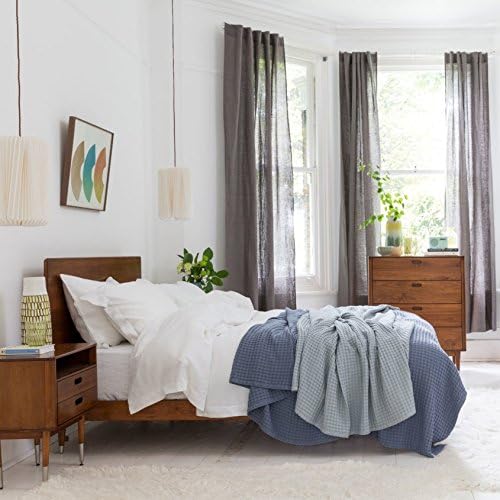 100% Pure French Linen 2 x Superking Oxford Pillowcases White
