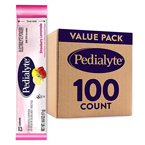Pedialyte Electrolyte Powder Packets, Strawberry Lemonade, Hydration