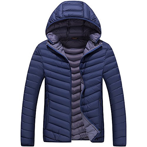 Winter light weight warm cotton padded jacket with deta…