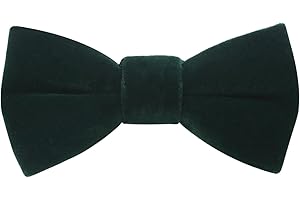 HOULIFE Boys Kids Pre-tied Bowtie Velvet Solid Color Formal Tuxedo Bow Tie for Toddlers Children Youths Dress Up