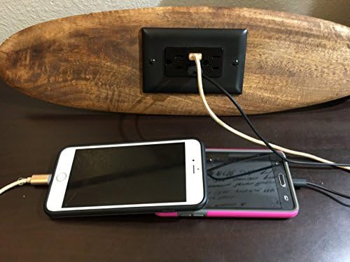 High Quality Fast-Charge USB Wooden Surfboard CHARGING STATION 2X 2.1amp USB 2X 110v Outlets