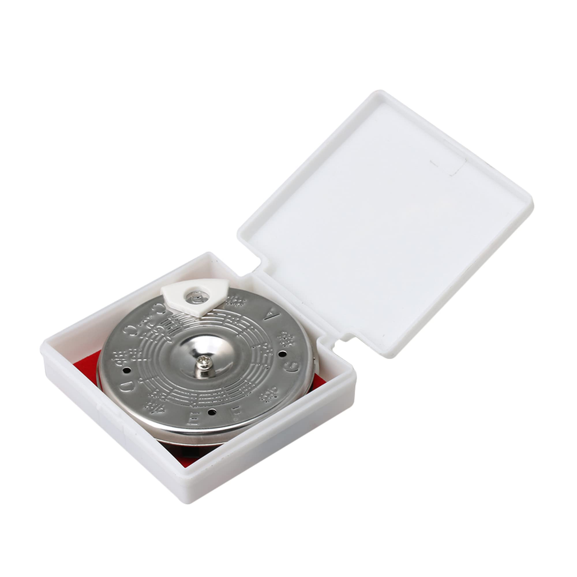 Homswitch Silver Metal Black Base 13 Key C-C Tuning Pipes Pitch Pipe Tuner Tuning for Guitar Instrument Accessory