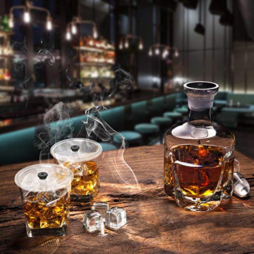 homia Cup Cover Smoking Gun Accessories, Disk lid for Cocktail Smoker - Cold Smoke for Drinks, 4,7 in (12cm) - Thumbnail 5