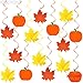 KatchOn, Fall Maple Leaf Hanging Swirls - Pack of 30, No DIY | Fall Decorations for Home, Fall Decorations Indoor | Fall Classroom Decorations | Fall Hanging Decorations for Thanksgiving Decorations