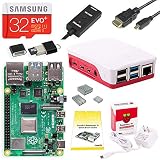 CanaKit Raspberry Pi 4 Starter Kit (32GB EVO+ Edition, Official Case) - 4GB RAM