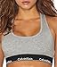 Calvin Klein Underwear Women's Modern Cotton Rib Bra, Grey Heather, Small