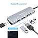 Beeasy USB C Hub, Type C Hub Adapter with 4K HDMI Port,2 USB 3.0 Ports,SD & Micro SD Card Reader,Multi Portable for MacBook Pro 2015/2016 / 2017 Mac,and More Type C Windows Laptops (Space Gray)