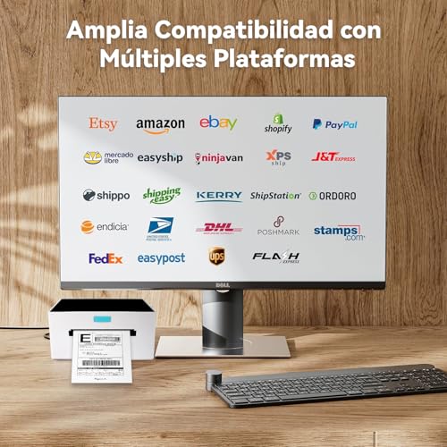 WELIKERA Impresora Térmica Inalámbrica Bluetooth 4x6 para Etiquetas Adhesivas, Compatible con iPhone, Android, Windows y macOS - Ideal para Negocios, Envíos y Oficina