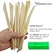 Skilled Crafter Clay Tools Set. Premium Quality Detailing, Modeling, Sculpting & Pottery Wheel Tools. 22 Piece Wood/Metal Kit. Free Sponge! Deluxe Set Best for Potters/Artists of Ceramic, Sculpey etc