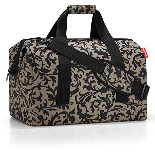reisenthel Allrounder L Large Weekender Bag, Versatile 6-Pocket Padded Duffel, Baroque Taupe