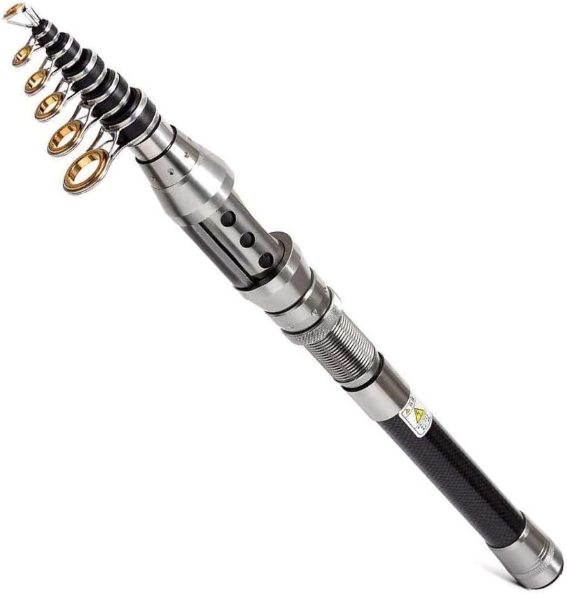 WCKJT Telescopic Fishing Rod Retractable Fishing Pole Rod Saltwater Travel Spinning