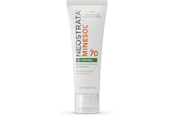 Neostrata Minesol Protetor Solar Facial Oil Control, Sem Cor, FPS 70, 40g