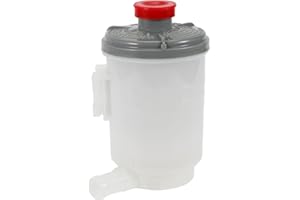 Partuto Power Steering Reservoir - Car Automotive Power Steering Tank - for Honda Pilot 2009-2015 Plastic White - 1 Pc