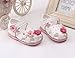 Binmer(TM) Baby Flowers Girls Sandals Lighted Soft-Soled Princess Baby Shoes (Length:12.5CM；Age:1-2Y, white)