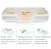 Marine Moon Contour Memory Foam Pillow Orthopedic Neck Pillow for Sleeping, Bamboo Cervical Pillow for Neck Pain- for Side Sleeper, Back and Stomach Sleepers, Cooling Pillowcase