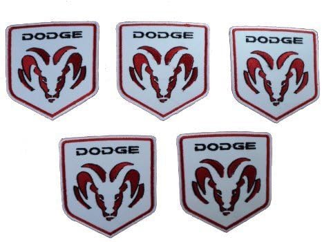 Dodge Rams Head Mopar Truck Embroidered Sew Iron on Patch 5pcs.