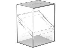 Ultimate Guard Boulder 80+ Classic, Deck Case for 80 Double-Sleeved TCG Cards, Clear, Secure & Durable Storage for Trading Card Games