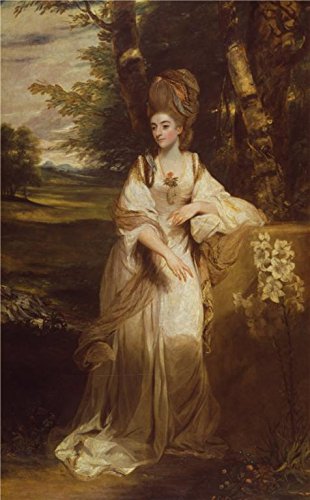'Sir Joshua Reynolds - Lady Bampfylde,1776-1777' Oil Painting, 8x13 Inch / 20x33 Cm ,printed On Perfect Effect Canvas ,this Imitations Art DecorativePrints On Canvas Is Perfectly Suitalbe For Laundry Room Artwork And Home Decor And Gifts
