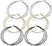 Silver Gold Gunmetal Black Rhodium Plate Hoop Earrings Set For Women Jewelry Diamond Cut 3 Pairs (GL4: Medium Triple Hoop 2.0