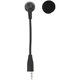 Microphone Replacement for MMX100 MMX150 Gaming Headsets, 15CM Flexible Gooseneck Hose, 3.5MM Gold Plated Connector