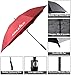 Athletico 68 Inch Automatic Open Golf Umbrella - Extra Large Double Canopy Umbrella is Windproof and Waterproof - Features Ergonomic Rubber Handle (Wine Red, 68 inch)