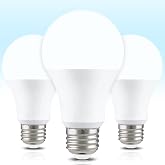 Neporal Full Spectrum Light Bulb, 6000K UV-Free Daylight Sunlight Light Bulbs, 9W (60W Equivalent) LED CRI 90, Flicker-Free, 30,000 Hrs Lifespan, E26/E27 Natural Light Bulb for Home &amp; Office - 3PK