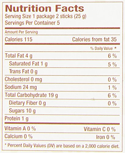 Natural Nectar Rice Sticks, Double Cocoa, 0.88-Ounce, 5-Count