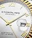 Stuhrling Original Men's 599G.04 Analog Swiss Quartz Two-Tone Link Bracelet Watch