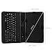 Kamor KM32KC8MCMB PU Leather Stand Case for 8-Inch Tablets Bundle with Micro USB Keyboard, Touch Screen Stylus Pen and Micro Female to Mini Male adapter - Black
