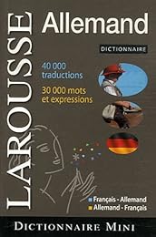Mini dictionnaire français-allemand, allemand-français