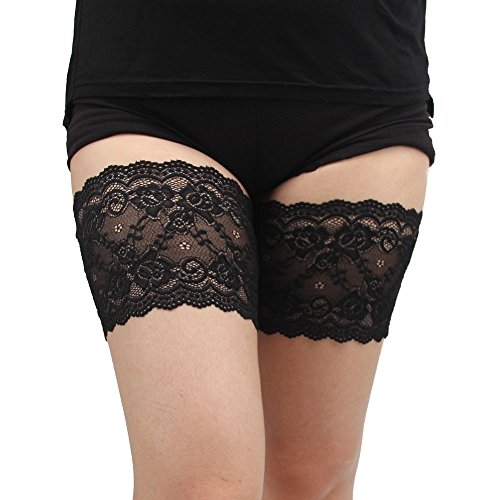 Women Sexy Lace Thigh Bands Elastic Anti Chafing Prevent Thigh