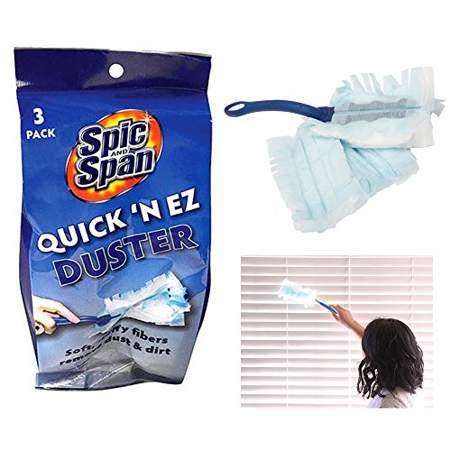 2 Pack Spic & Span Microfiber Disposable Duster Refills Clean Removes Dust Dirt - Thumbnail 2