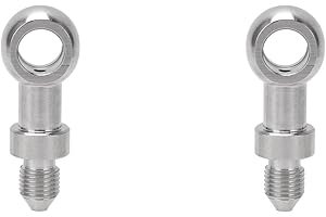 AKLOSIPY 3 8in Brake Banjo Fitting Adapter for M10 Banjo Bolt 10mm Inner Diameter Stainless Steel Hose Line Durable Leak Proo