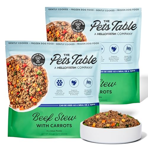 The Pets Table Human-Grade Beef Stew Fresh Dog Food, Dog Food Topper or Complet…