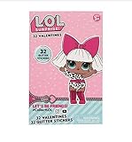 32 count LOL Surprise Doll Valentine Cards with Glitter Stickers