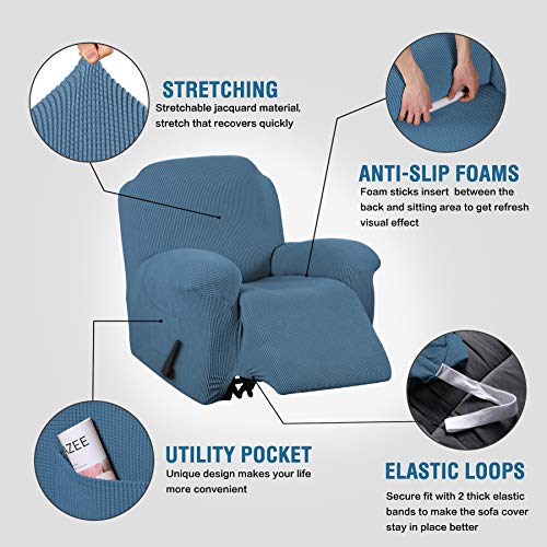 H.VERSAILTEX Super Stretch Recliner Cover Recliner Couch Covers